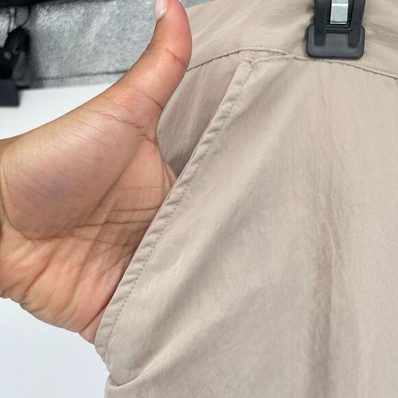 A New Day Tan High Rise Parachute Pants | Women’s Nylon Blend Drawcord Size 12 - Picture 6 of 15